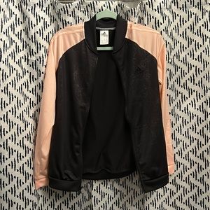 Floral Adidas zip up